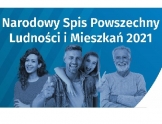 Baner: uśmiechnięta grupa osób w różnym wieku. Na niebieskim tle biały napis: Narodowy Spis Powszechny Ludności i Mieszkań 2021.